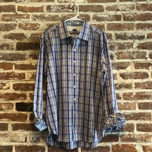 Robert Graham Striped Men’s Dress Shirt - XL
